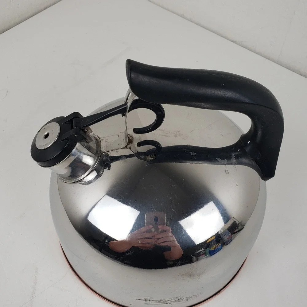 Revere Ware Paul Revere Signature Series Copper Bottom Tea Kettle